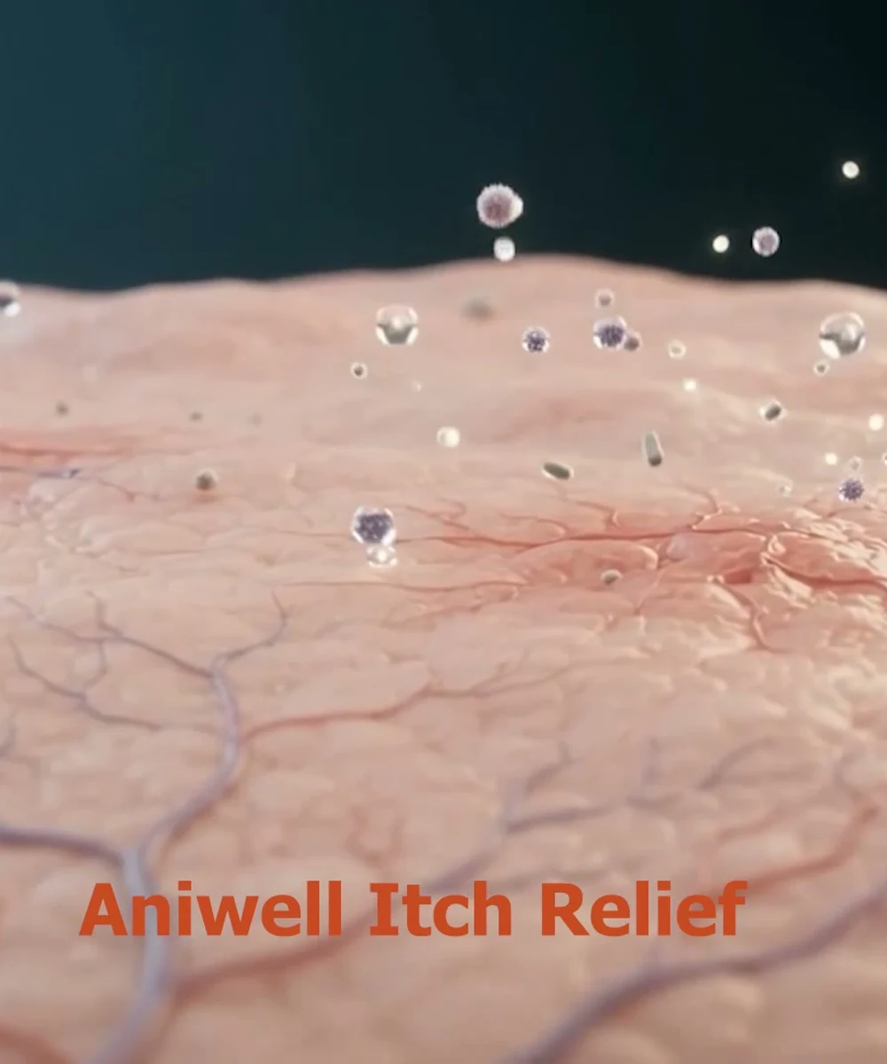 Aniwell Itch Relief pet care advertisement